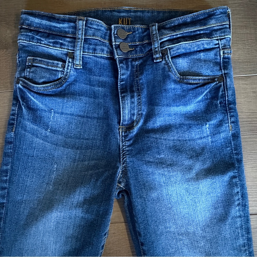KUT from the Kloth High Rise Toothpick Skinny Jeans Zip Women‎ 2 Style SP379MA1 - Picture 7 of 14